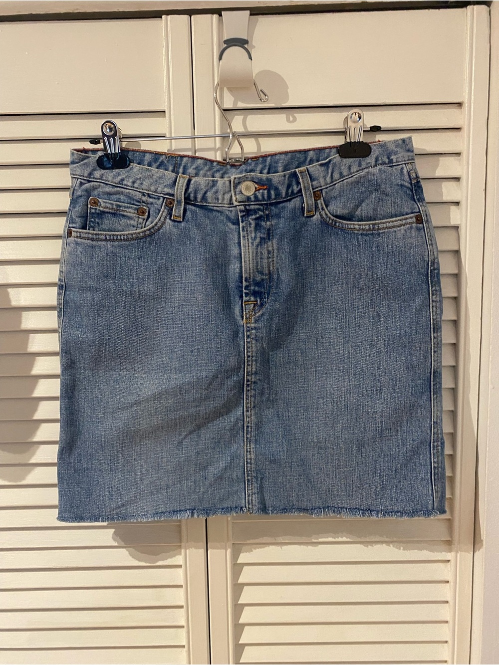 Lucky Brand Light Wash Denim Mini Skirt